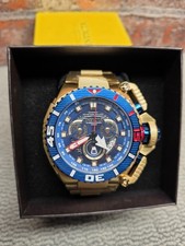 Invicta Sea Hunter Men's 57mm LARGE Anatomic Gold Swiss Chronograph Watch 35012