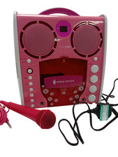 Singing Machine Classic Series  Karaoke System Lights Pink Audio Turns On