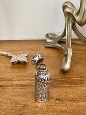 Antique repousse silver scent - repousse,