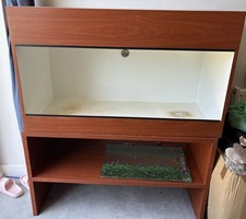 Large Vivarium with Matching Storage Self. Bespoke Design And Beautifully Made.