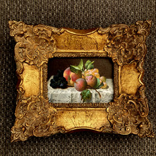 Framed Still Life signed oil painting on canvas