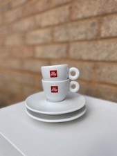 2 x ILLY Expresso Coffee Cup & Saucer Set - IPA ITALY
