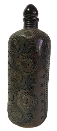 Studio pottery bottle - pottery,