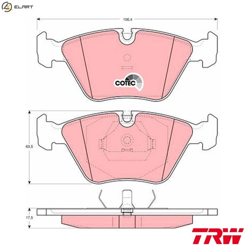 Brake pad set disc - brake,