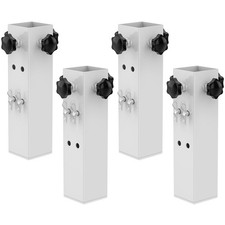 4 Pcs White Table Leg