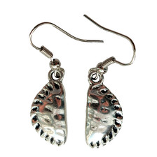 Cornish Pasty Earrings Silver