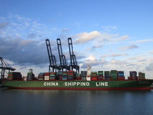 Photo 6x4 container ship and - ship,