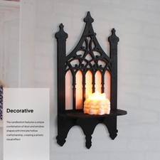 Wooden wall candle sconce - wooden,