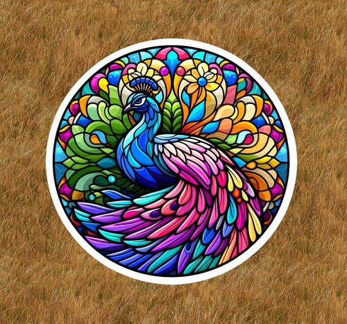 Beautiful peacock stained - beautiful,