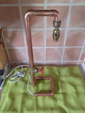 Industrial Style Steampunk Table Lamp In Copper