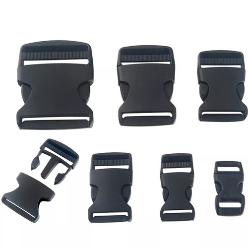 Black plastic side release - plastic,