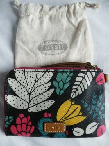 Fossil dark floral - "fossil", leather