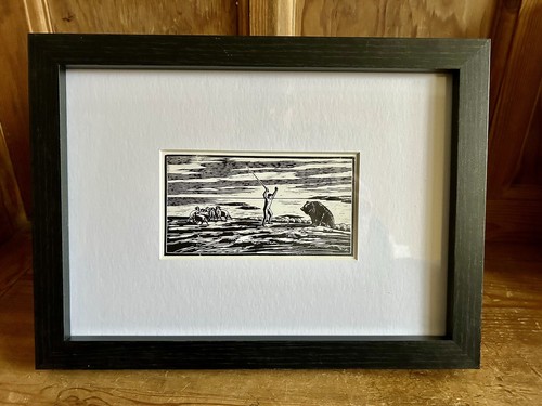 Gustav vigeland woodcut - gustav,