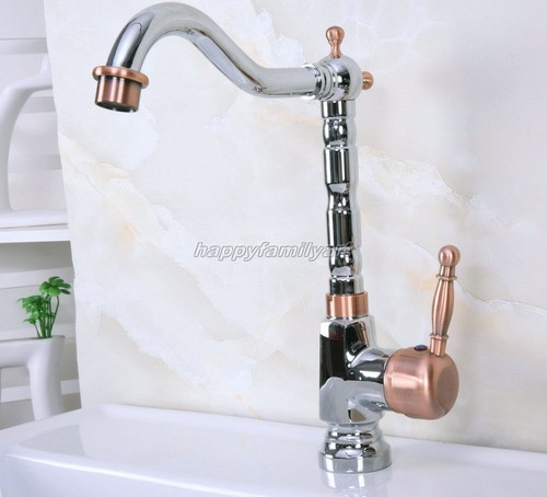 Chrome antique red copper bath - chrome,