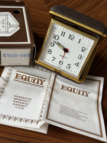 Vintage equity travel alarm - equity,
