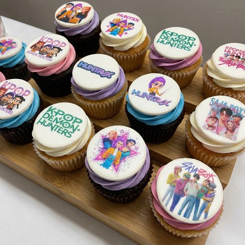 Pop demon hunters cup cake - k,
