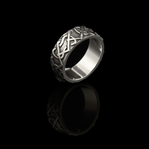 Handcrafted oxidized sterling - handcrafted,