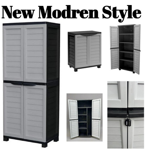 Tall plastic cupboard storage - plastic,