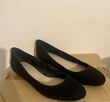 M&S Autograph Black Flat Shoes