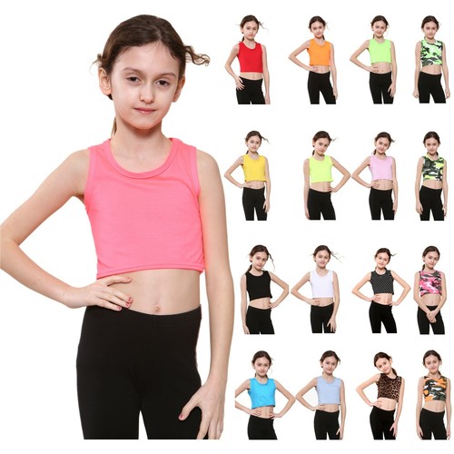 Girls vest crop top - girls, shirt