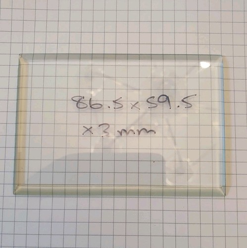 Bevelled carriage clock glass - bevelled,