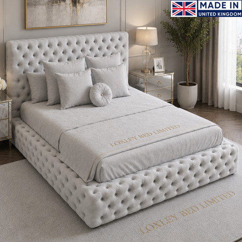 Upholstered chesterfield plush - upholstered,