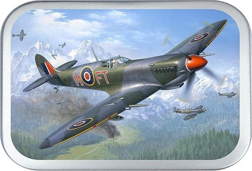 Spitfire silver hinged - hinged, tobacco