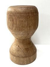 Vintage Milliners Millinery Turned Wood Hat Block Stand