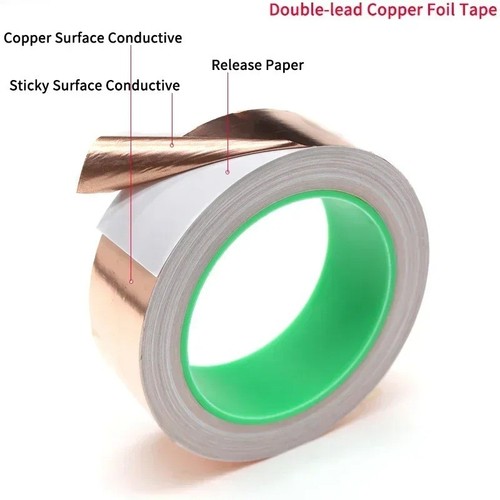 20m copper foil tape double - 20m,