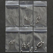 2mm, 3mm, 3.5mm, 4mm, 4.5mm, 5mm Stainless Steel Ball Bearings Sample Packs