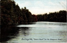 Postcard Booth Bay Me Ovens Mouth on the Sheepscol River Undivided back 