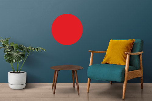 Large circle vinyl wall - large,