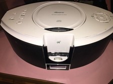 Memorex MI1111-White Clock Radio CD/Ipod Music System