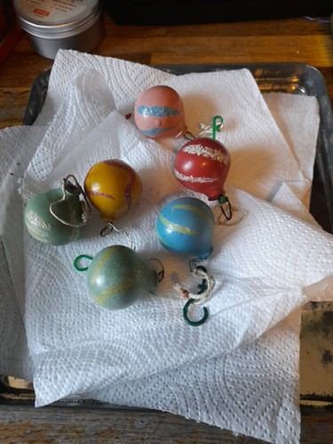 Vintage xmas tree light - xmas, bulbs