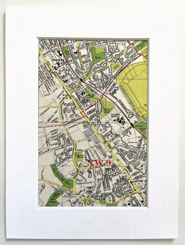 Vintage 1950 london map - 1950,