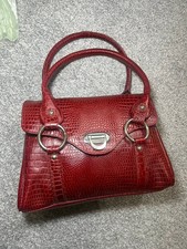 Red Bergamo genuine leather