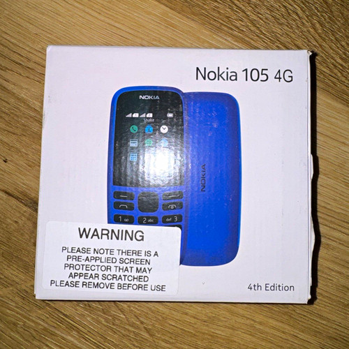 Nokia 105 dual sim blue - blue, bar