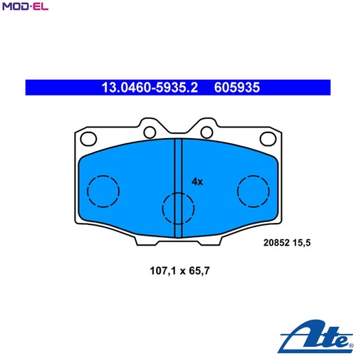 Brake pad set - brake,