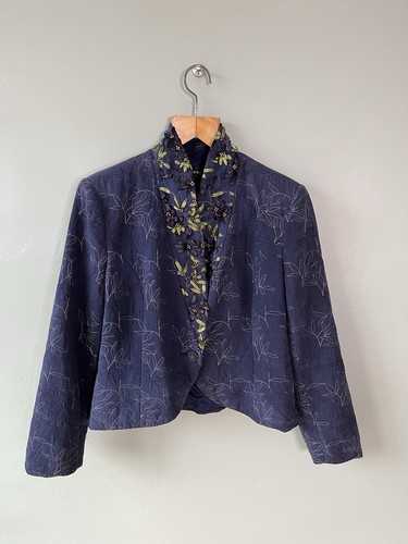 Mandolin navy jacket 100 - jacket, silk