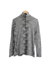 Icebreaker Merino 260 Women's 1/4 Zip Pullover Jumper SIZE LARGE Grey 