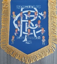 GLASGOW RANGERS ECWC WINNERS 1972 COLOUR PENNANT
