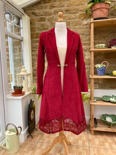 Women red velvet - red, cord