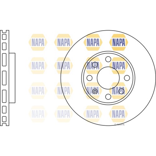 Brake discs vented for - 2x,