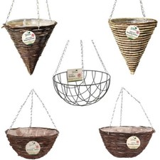 LIGHT/DARK RATTAN-WIRE HANGING