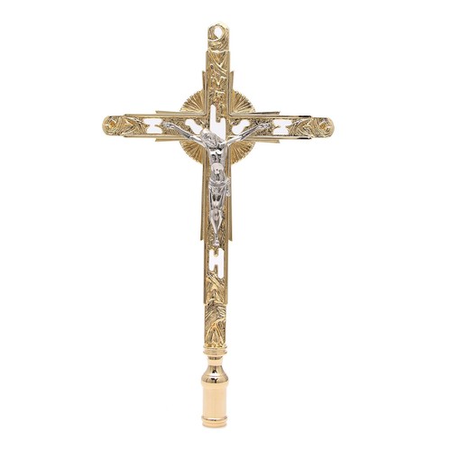 Processional cross golden - processional, in
