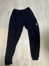 Stone Island Black Cargo Joggers S