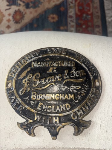 Grove and son solid brass - and,