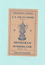 1960-1961 FA CUP: SUNDERLAND v TOTTENHAM / SPURS 4TH MARCH 1961 (PIRATE EDITION)