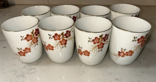 Vintage japanese floral sake - vintage,