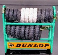 Vintage Dinky 687 Dunlop Tyre Rack & Tyres. Made In England 1960s